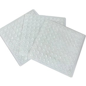 3M 충격방지패드 100P 3장 투명 패드 고무쿠션 문쾅방지 다용도 스티커, 3개