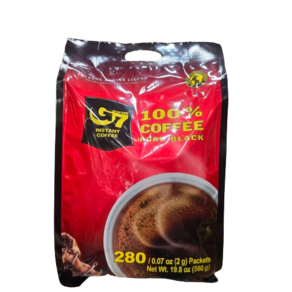 G7 베트남 퓨어 블랙 커피 2g 대용량 인스턴트 아메리카노 탕비실 사무실