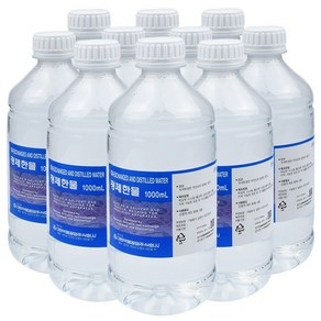 대한약품 정제한물 1000ml 10개 정제수 증류수