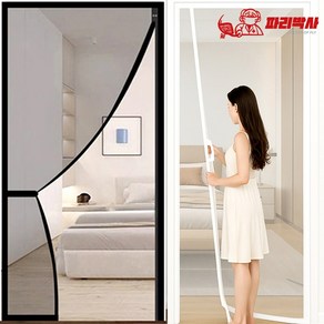 현관방충망 방문모기장 출입문 자석방충망 벨크로모기장 현관문모기장, 1개