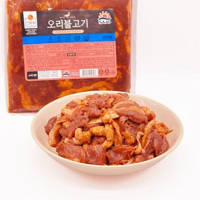 국내산 오리고기 사조 오리불고기 1kg +1kg [냉동], 2개