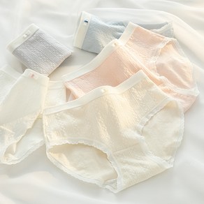 셀루앙드 부드러운 순면 레이스 여학생 팬티 5종세트