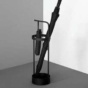 북유럽풍 우산꽂이 철제 우산 수납장, 1개, 블랙