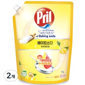 프릴 시크릿오브 베이킹소다 주방세제 퓨어레몬향 리필