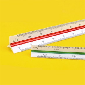 삼각스케일 제도용 자, 15cm - 저배율, 1개, 15cm - 저배율