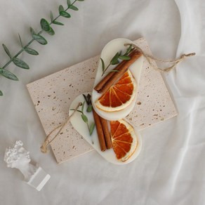 소소한 선물 답례품 퇴사선물 고체방향제 왁스 타블렛 ( 레몬 시나몬 ), 일랑일랑