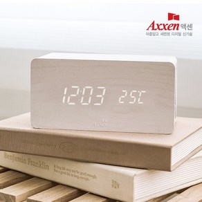 액센 LED 탁상 시계 고속 무선 충전 블루투스 스피커 BS52