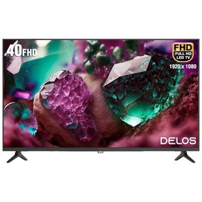 델로스 40인치 FHD TV 에너지 1등급 고화질, DA4000DF, 고객직접설치, 스탠드형, 101cm