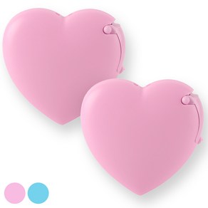 아뜰라임 귀여운 문구용 사무용품 스위트 테이프 디스펜서, 2개, 핑크 하트