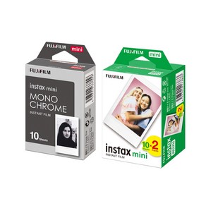 인스탁스 미니필름 20p + 모노크롬 필름 10p + 하드앨범 랜덤 발송