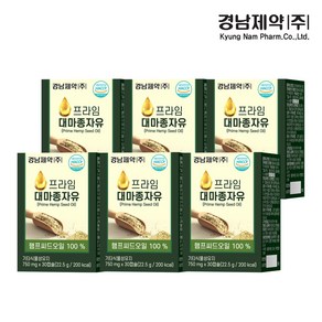 경남제약 프라임 대마종자유 22.5g, 30정, 6개