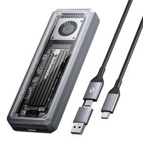 Yottamaster NVMe SSD 인클로저 USB4 40Gbps 외장 Thunderbolt 3/4 UASP 8TB와 호환 가능, USB4 NVMe Case