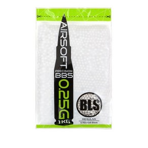 BLS Precision 정밀 BB탄 0.25g 화이트[보라돌이] 4000발 비비탄, 1개