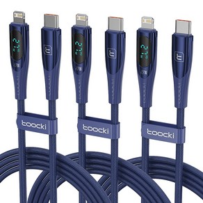 Toocki PD 27W 디스플레이 라이트닝 C to 8핀 고속 충전케이블