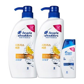 헤드앤숄더 시트러스 레몬 750ml 2개 + 딥클린 90ml 1개 샴푸세트