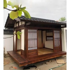 한옥 원두막 야외 정자 파고라 썬룸 방갈로 인테리어 카페, 하프파빌리온-평방미터당 단가