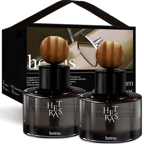 헤트라스 차량용 디퓨저 60ml x 2p 리본끈 선물세트 호텔우드향 1세트