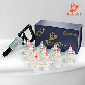 한솔부항기 10컵 세트(부항컵+펌프), 1개