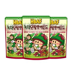 바프 녹차단팥맛 아몬드, 190g, 3개