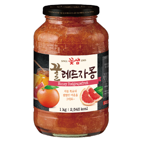 꽃샘식품 꿀레드자몽차, 2개, 1kg, 1개입