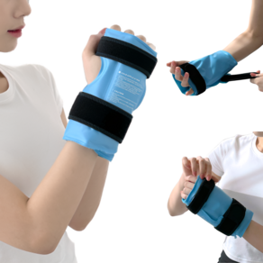 페어벨류 손목 팔목 냉 찜질팩 얼음 찜질 아이싱 젤 아이스 팩 고정 밴드 스트랩, 1개