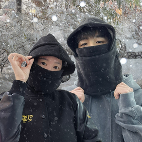 믿추 겨울 넥워머 기모 양털 후드 방한 방풍 겨울 스포츠 오토바이 목토시 바라클라바