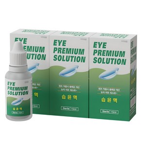 휴먼바이오 아이프리미엄 습윤액, 15ml, 3개