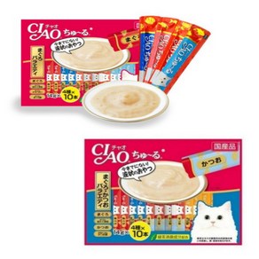 챠오 츄르 이나바 버라이어티 고양이 짜먹는 간식 40P