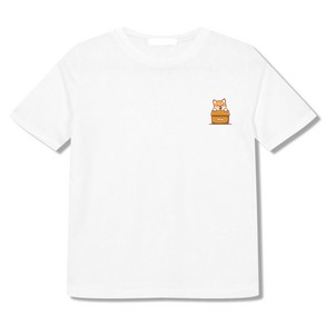 미스티그레이 WD 워셔블 로고시바견하우스 반팔 티셔츠