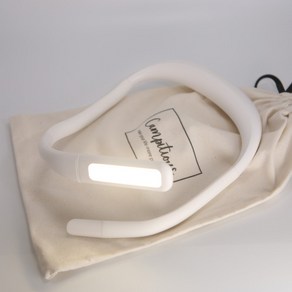 포터블 충전형 LED 북라이트 넥밴드, 화이트