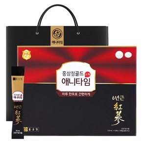 종근당 홍삼정 애니타임 골드 + 쇼핑백, 30회분, 300ml, 1세트