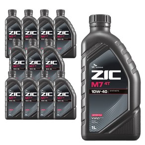 4행정 오토바이 오일 SK ZIC M7 4T 1L, 12개