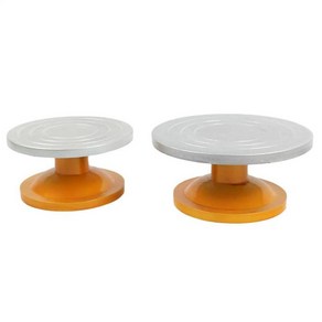 도자기물레 재사용 가능한 조각 휠 턴테이블 페인트 스프레이용 점토 DIY 미술 공예 프로젝트 케이크 수리 장식, 1개