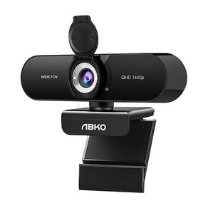 앱코 APC920W QHD Wide Angle 웹캠 화상 회의 수업 컴퓨터 PC 카메라