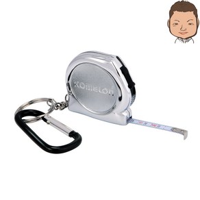 코메론 키체인 줄자 KMC-74K 3M 고리줄자, 1개