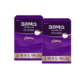 크리넥스 보습 에센스 로션 티슈 150매 6개입, 150매입, 6개