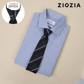 [지오지아]네이비 사선패턴 지퍼 넥타이 B (AAD5AT1132_NVB)
