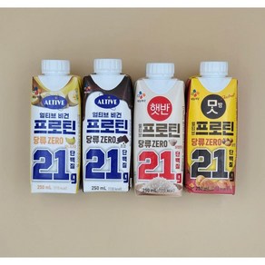 얼티브 프로틴 4가지맛 스타터팩, 1세트, 1L