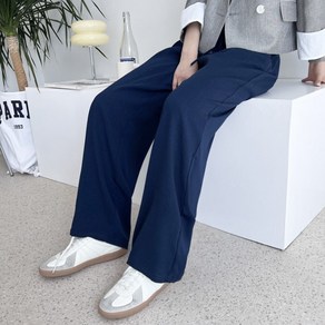 여자 퓨어 린넨 핀턱 와이드 팬츠 날씬해 보이는 여름 긴바지
