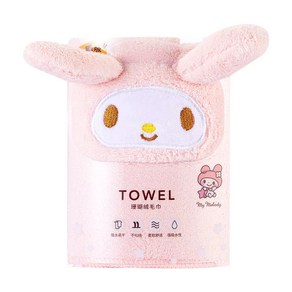 산리오 타올 물놀이타올 핸드타올 세수타올 비치타올 바스타월, 타올 30*80, 마이멜로디, 1개