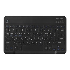 UB BK1 휴대용 무선 블루투스 키보드 슬림형, 블랙 미디움, UB-BK1