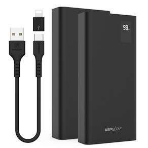 SPEEDY 슬림핏 PD 20W 고속충전 보조배터리 20000mAh 멀티단자 + 20W C타입 케이블