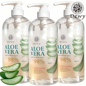 듀이 알로에베라 수딩젤 98% 1000ml 3개 대용량