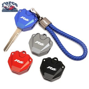 야마하 YZF R3 R6 YZFR3 용 로고 키 케이스 커버 쉘 보호 키체인 키링 홀더 오토바이 액세서리, 5)R3 keychain Black