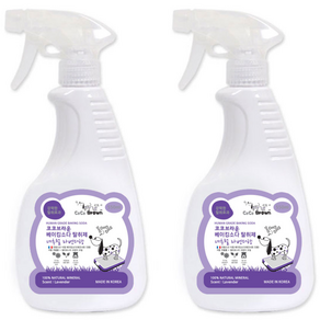 코코브라운 천연향균 베이킹소다 애견탈취제 네추럴 라벤더향, 550ml, 2개