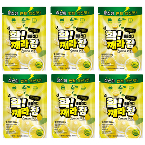 확깨라잠졸음캔디 레몬맛 졸음사탕 졸음방지 졸음번쩍 사탕 수험생필수품, 20g, 6개
