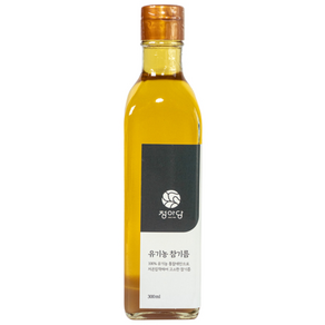 저온압착 유기농 참기름 고소한 100% 통참깨 단 1회 착유, 1개, 300ml