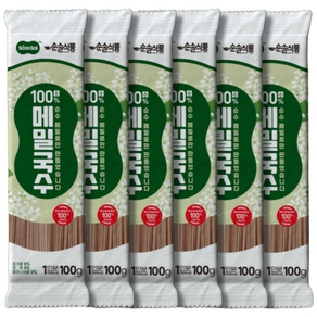 순솔 100% 메밀국수 제로나트륨 설탕없는면, 5개, 100g
