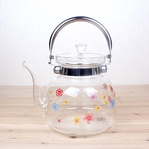 예원 직화용 유리포트 유리주전자 주전자 직화포트, 1개, 1.2L