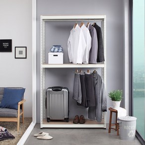 스피드랙 더 행거 1200 x 400 x 2100 3단, 화이트